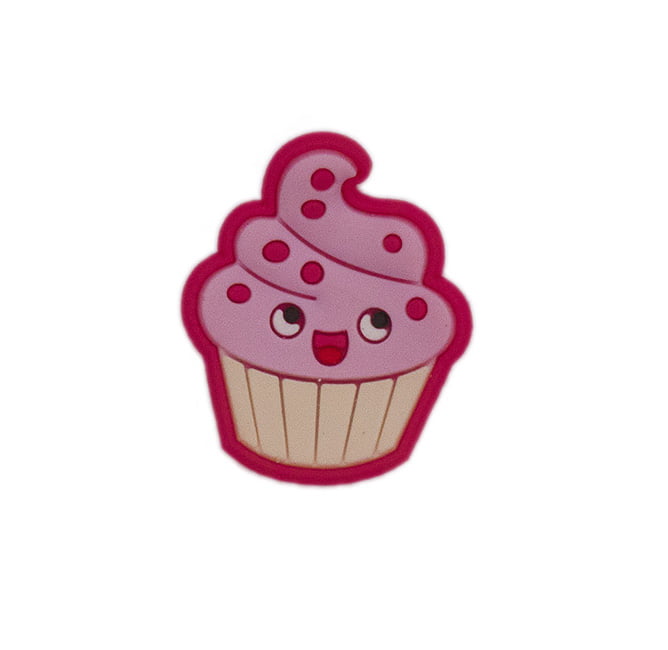 Aplique de Silicone Cupcake Rosa