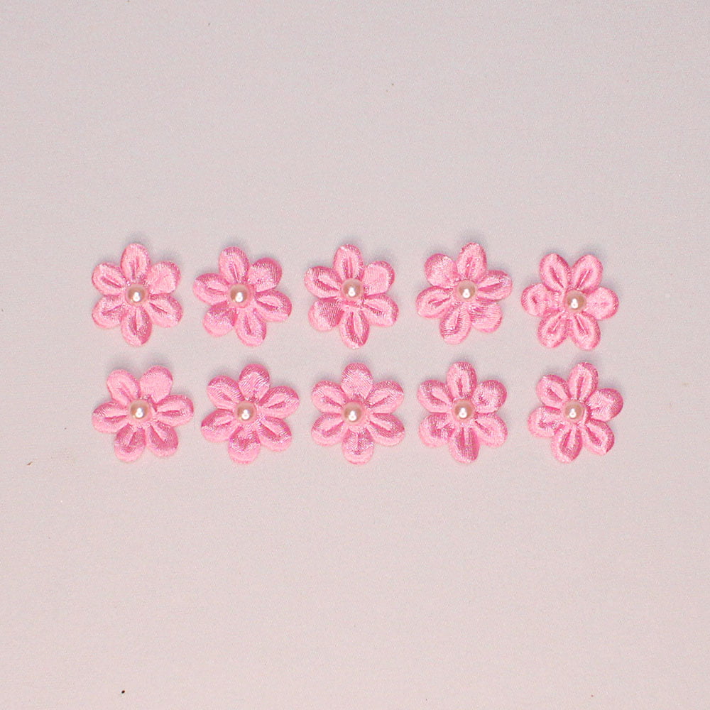 Florzinhas com miolo Pérola 25 mm - Rosa