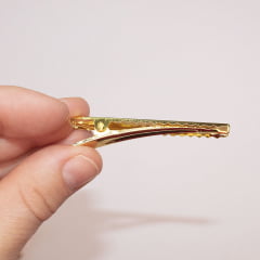 Presilha (Jacaré/ Bico de Pato) 5.5 cm Dourado - 20 Unidades
