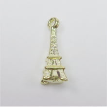 Pingente fundição torre Eiffel com 6 - Dourada
