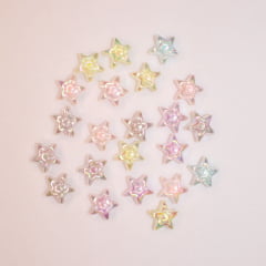 Miçanga Infantil - Aplique Estrela Cristal - 25 g 
