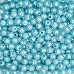 Pérola inteira - 5 mm azul Tiffany