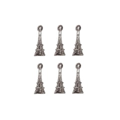 Pingente Fundição Torre Eiffel- Prata